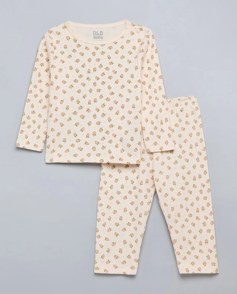 R&B Printed T-Shirt and Pants Set