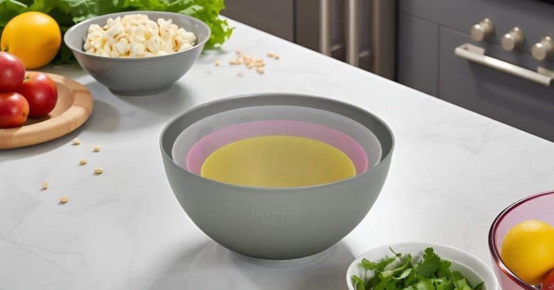 JAYPEE PLUS وعاء خلط بلاستيك عذري | أوعية خفيفة الوزن، قوية ومتينة | مثالية للتقديم، التخزين والتكديس مجموعة من 4 -(2800+2000+1200+800) مل (متعددة الألوان) - Image 2