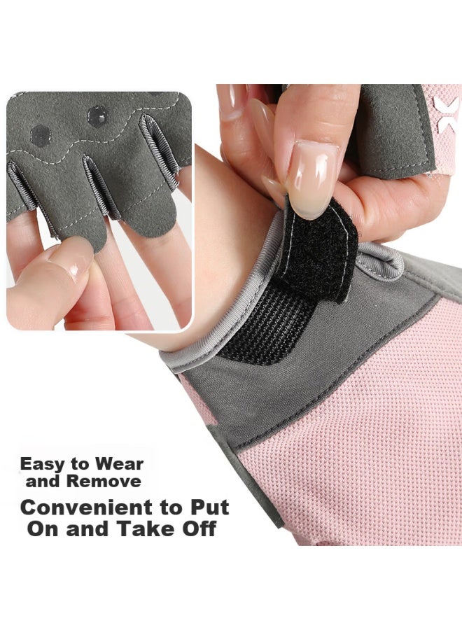 Ousen Cycling Gloves, Summer Sports Fitness Outdoor Hiking, Men And Women Road Mountain Bike Breathable Non-slip Fingerless Gloves - Image 3