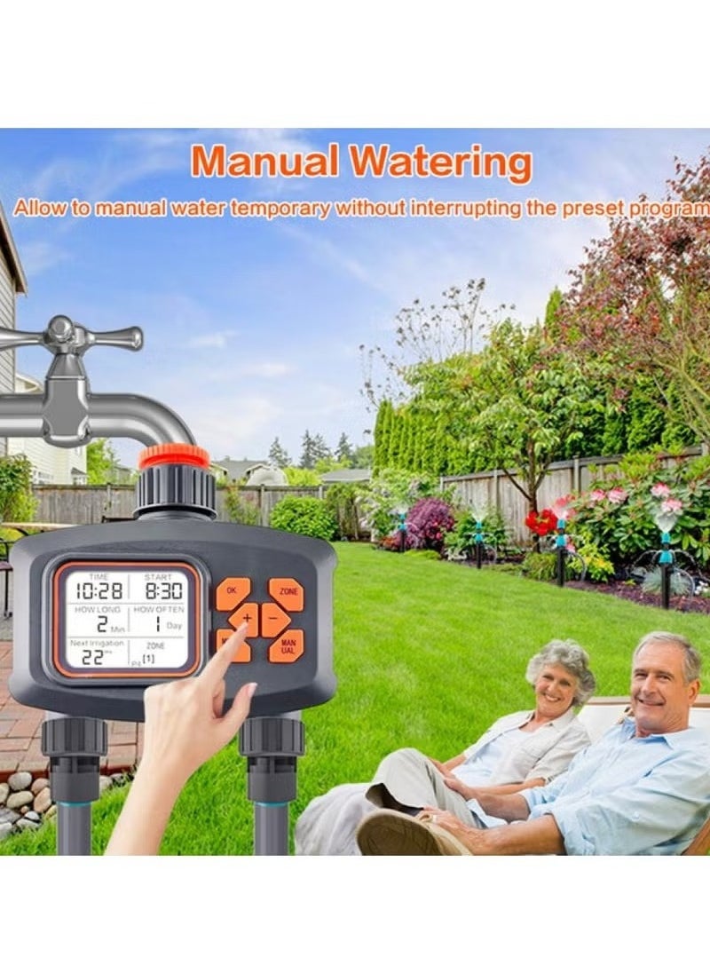 DENX DX2578 plant irrigation controller with large LCD display, four flexible programs, and quick connections
