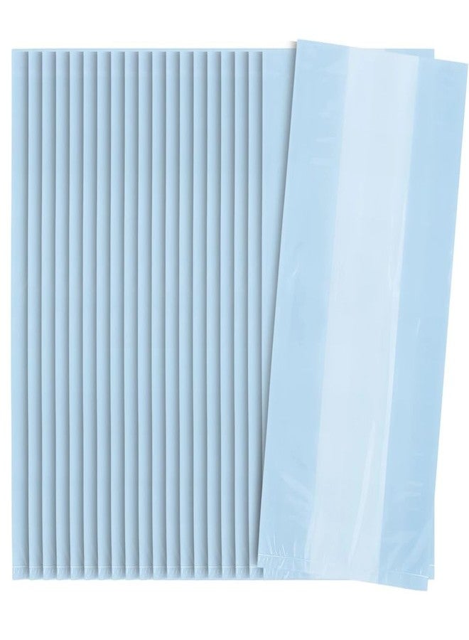 Unique Party Baby Blue Cellophane Party Favor Plastic Bags - 11.5" x 5" (30 Ct | Perfect for Gifts, Candy, Treats - Image 1