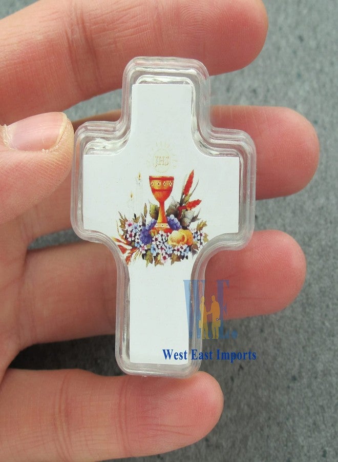 WE 12 Pcs First Holy Communion Wood Rosaries in cross shape box/Recuerdos para Primera Comunion Niña Niño - Image 3