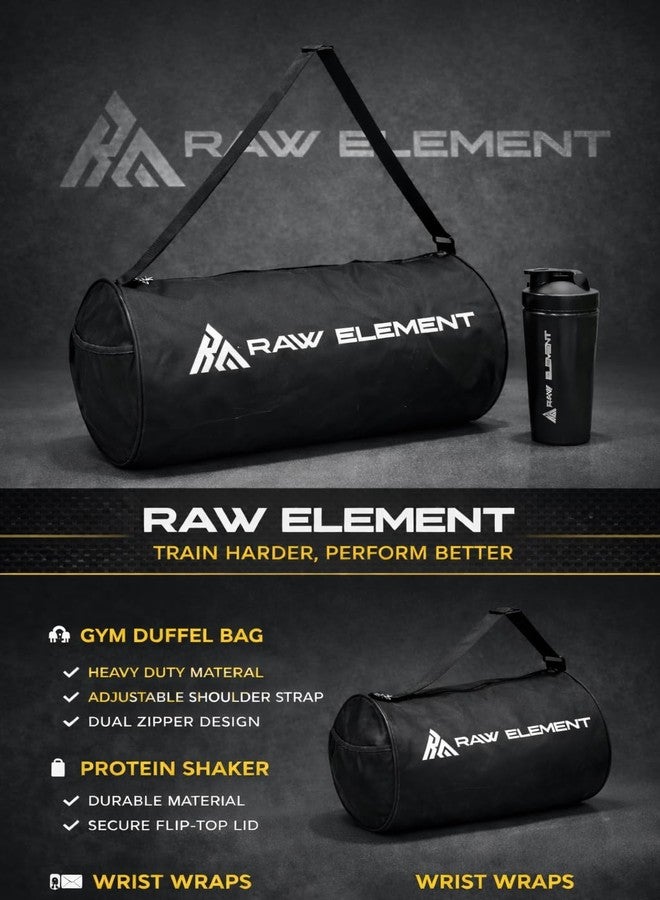 Raw Element Premium Three Combo | Duffel Bag | Heavy Wrist Band | Stainless Steel Shaker | (Classic) - Image 5