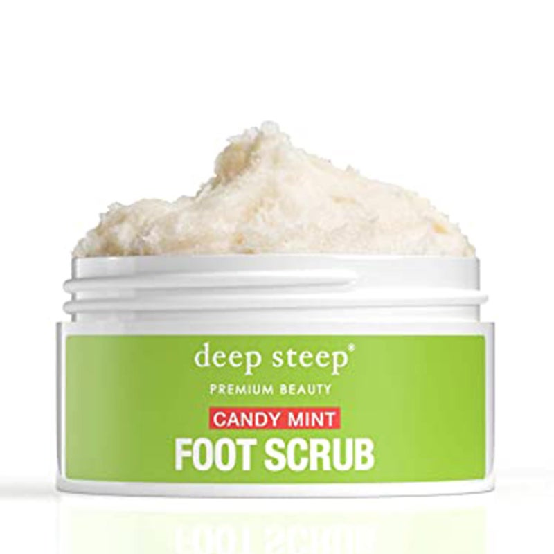 Deep Steep Natural Candy Mint Therapeutic Foot Scrub - 8 Ounce - Image 1