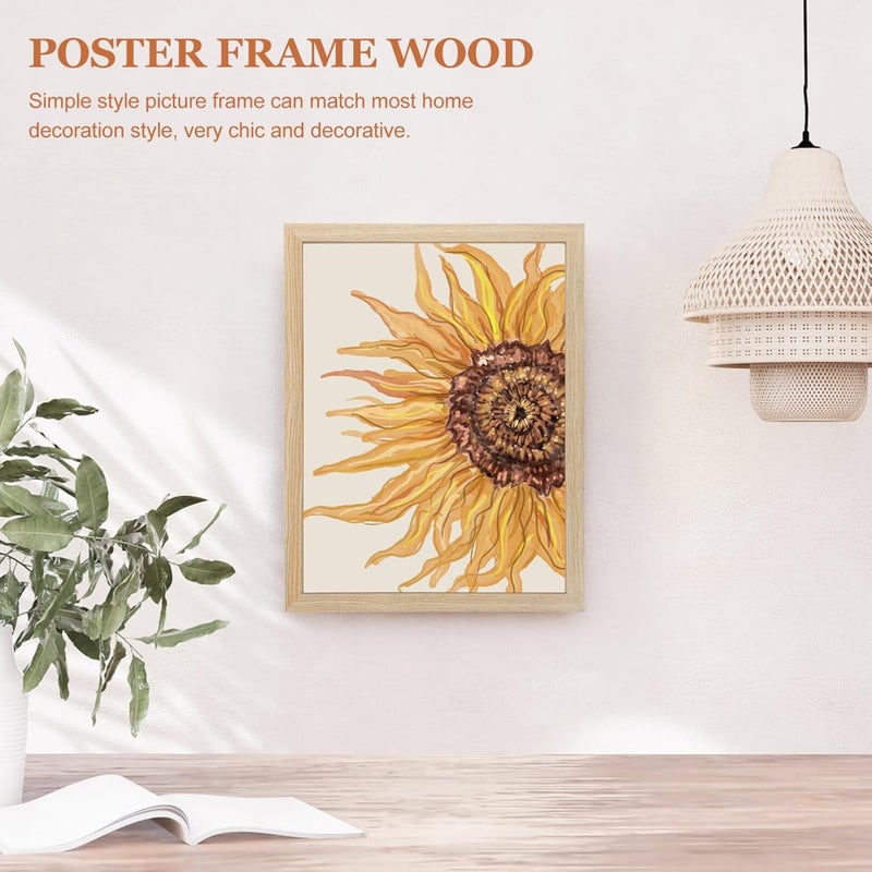 VOSAREA Wooden Wall-mount Photo Frame for Pictures Minimalist Design for Home Decor Collage Holder for Living Room and Bedroom Display - Image 3