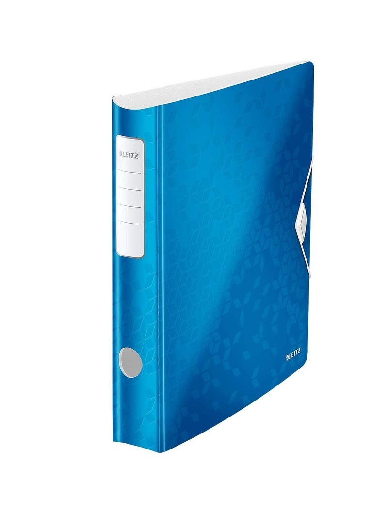 LEITZ WOW PP 180° ACTIVE LEVER ARCH FILE 65MM BLUE - Image 1