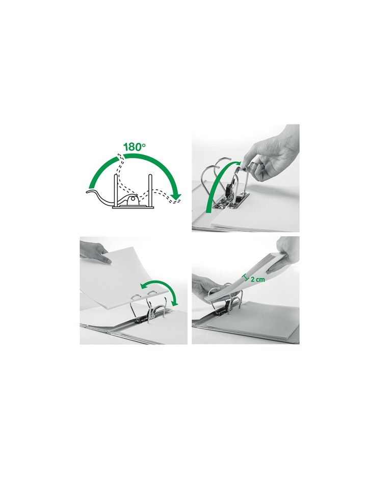 LEITZ WOW PP 180° ACTIVE LEVER ARCH FILE 65MM BLUE - Image 4