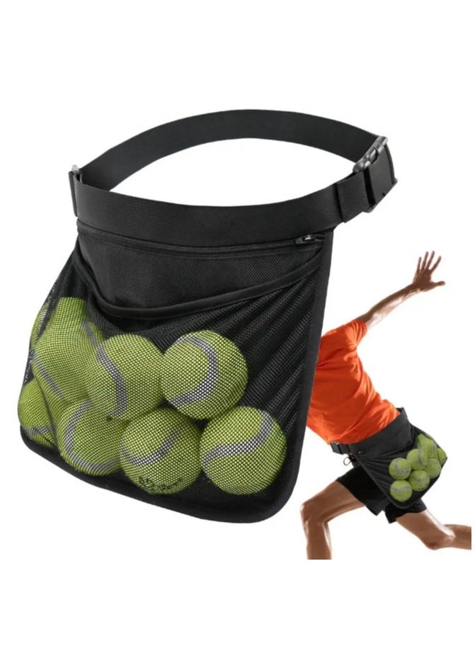 ARNOTEC Pickleball Holder Belt Pickleball Pouch Waist Bag Holding Accessory Oxford Cloth Pouch Ball Fanny Pack With Mesh & Adjustable  - Image 1