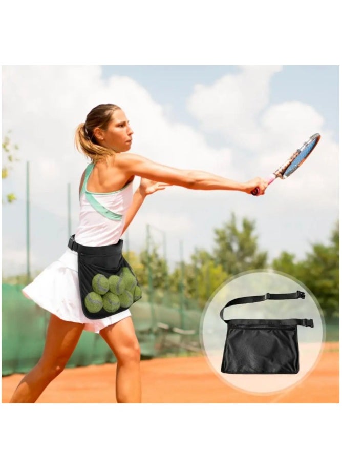 ARNOTEC Pickleball Holder Belt Pickleball Pouch Waist Bag Holding Accessory Oxford Cloth Pouch Ball Fanny Pack With Mesh & Adjustable  - Image 2
