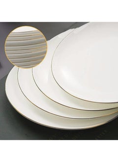 LOFT Kitchen Dinnerware  Pearl Rims Dinnerware ,Set OF 6-,D20XH4CMS,WHITE,PORCELAINE-154863  - Image 3