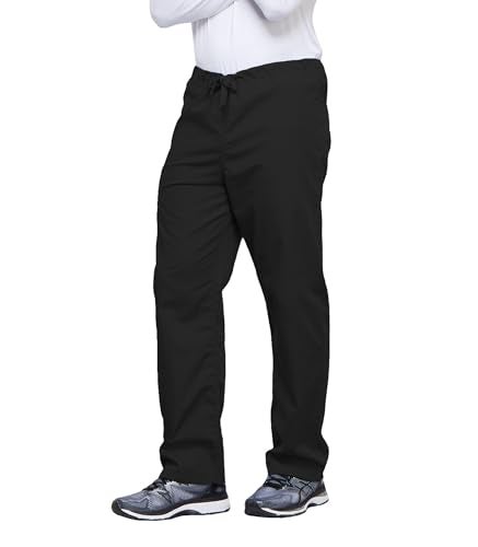 Cherokee Originals Unisex Drawstring Cargo Scrubs Pant, Black, X-Small - Image 3