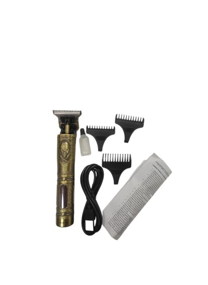 GREEN LION Pirates Hair Trimmer / LCD Display / Considerable Working Time / High Battery Capacity / 3 Limited Combs / High Power Motor - Gold - Image 4