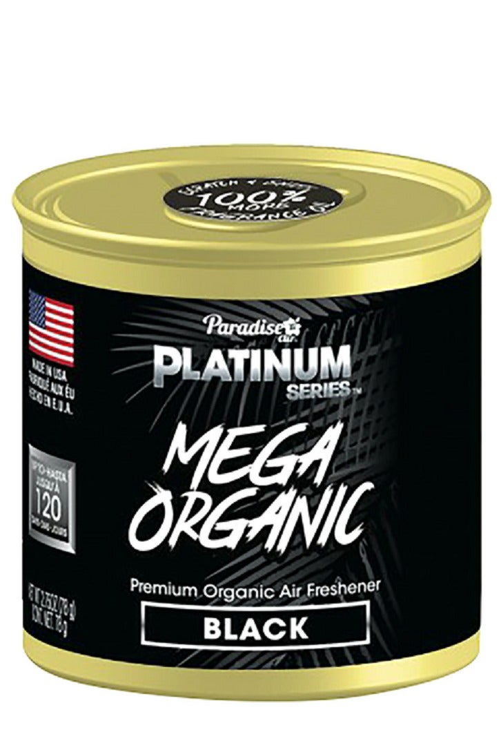 بارادايس علبة معطر جو أسود عضوي طويل الأمد من سلسلة بلاتينيوم