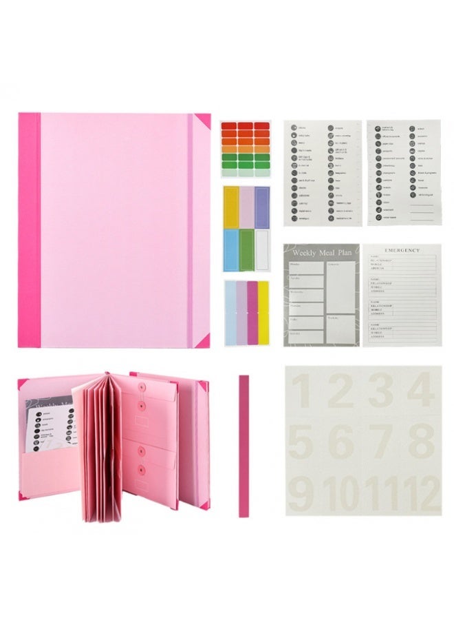 NANAO Important Document Organizer in Case I Die Binder End of Life Planner with Labels Folder Folio Bill for Estate Planning When Baby if Final Chapter the Daily Docs Papers Keeper Home Birth Certificate - Image 1