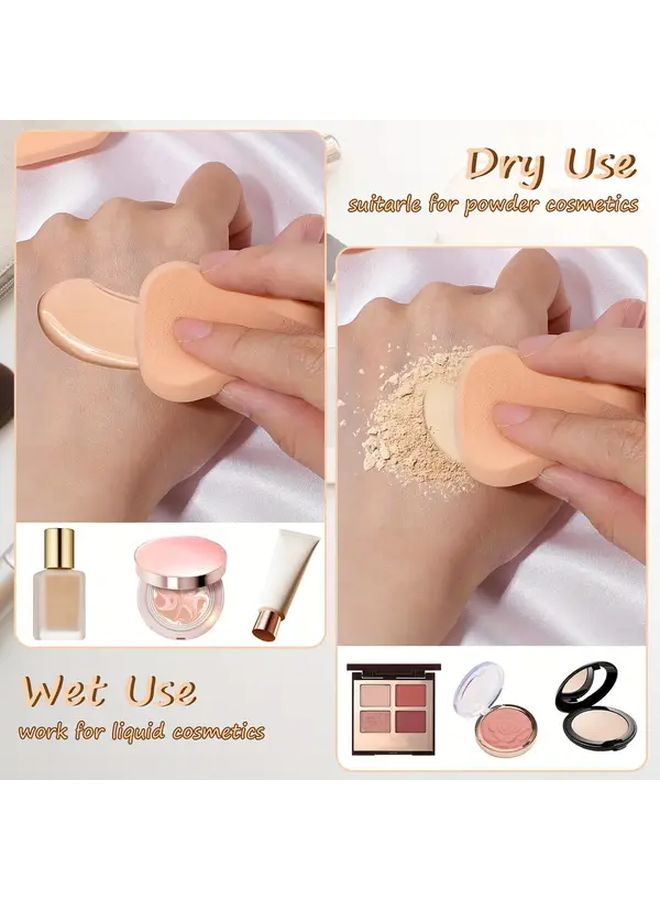 ١٢ قطعة إسفنج مكياج مربع، فوط مزج كريم الأساس الناعمة، وسادات رغوية قابلة لإعادة الاستخدام - Image 3