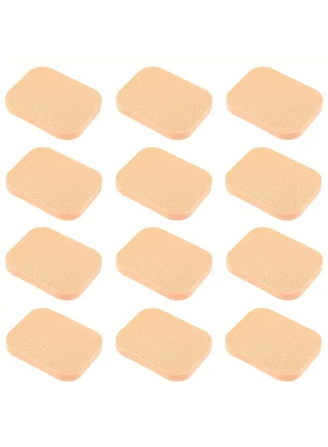 ١٢ قطعة إسفنج مكياج مربع، فوط مزج كريم الأساس الناعمة، وسادات رغوية قابلة لإعادة الاستخدام - Image 2