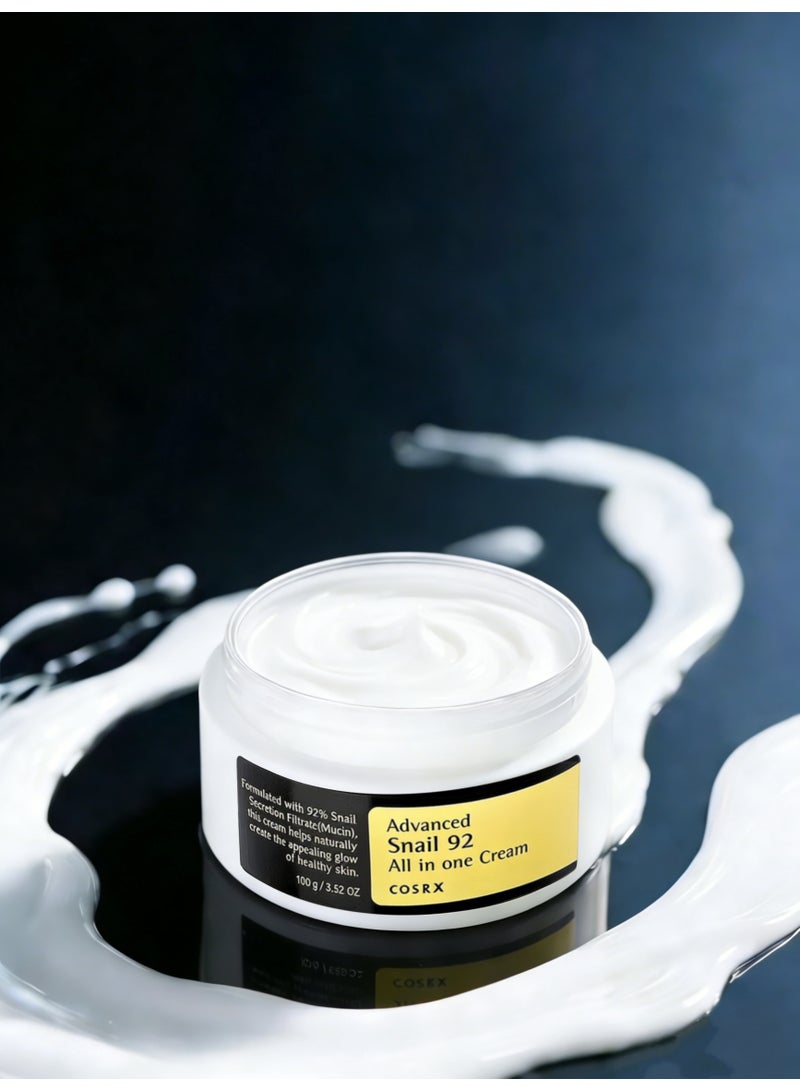 COSRX Official COSRX Advanced Snail 92 All In One Cream 100g - Hydrates & Repairs | Soothing All-In-One Cream - Image 1