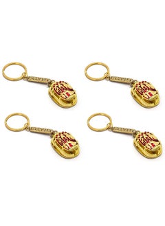 4 pieces Golden - Red