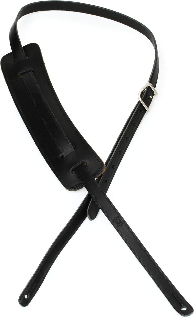 Levy's Leathers 50's Style "RnR" Leather Strap,Black - Image 1