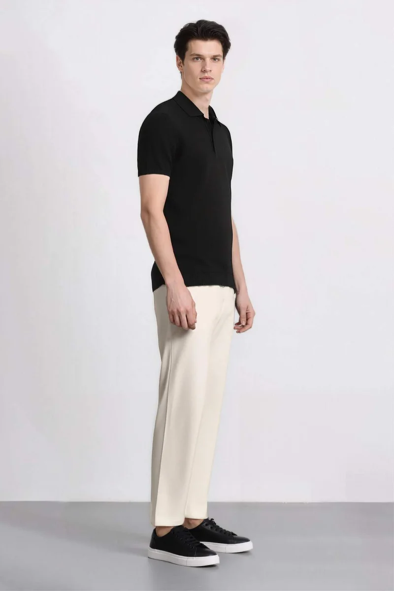 Defacto  Loose Comfortable Fit Wide Leg Cotton Trousers for Men | Best Price UAE