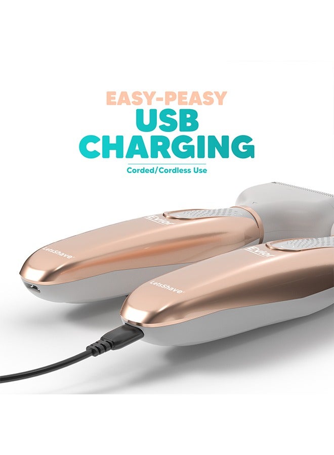 ليتسشيف مجموعة أدوات تشذيب شعر الوجه والجسم للنساء من ايفيور - ذهبي - Image 2