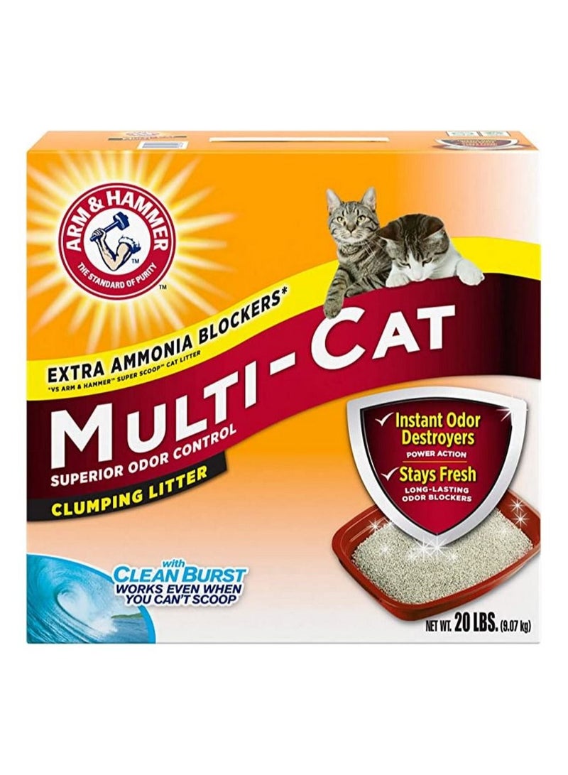 Arm & Hammer Multi Cat Strength Clumping Litter 9.07KG - Image 1