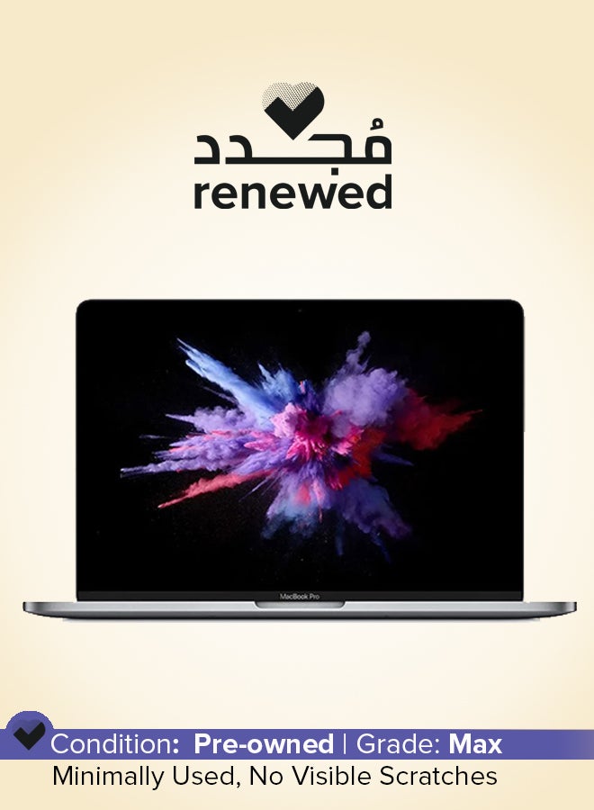 ابل  تم تجديده - كمبيوتر محمول Macbook Pro (2020) A2159 بشاشة مقاس 13.3 بوصة ومعالج Intel Core i7/الجيل التاسع وذاكرة وصول عشوائي سعة 8 جيجابايت ومحرك أقراص SSD سعة 256 جيجابايت ورسومات مدمجة سعة 1.5 جيجابايت - Image 1