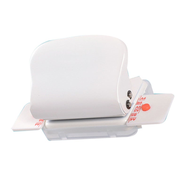 Mini Book Binding Machine White Compact Portable Manual Coil Binding Machine - Durable Material Fast Accurate Multiple Holes Punch for School Home Office DIY Crafts Projects - Image 3
