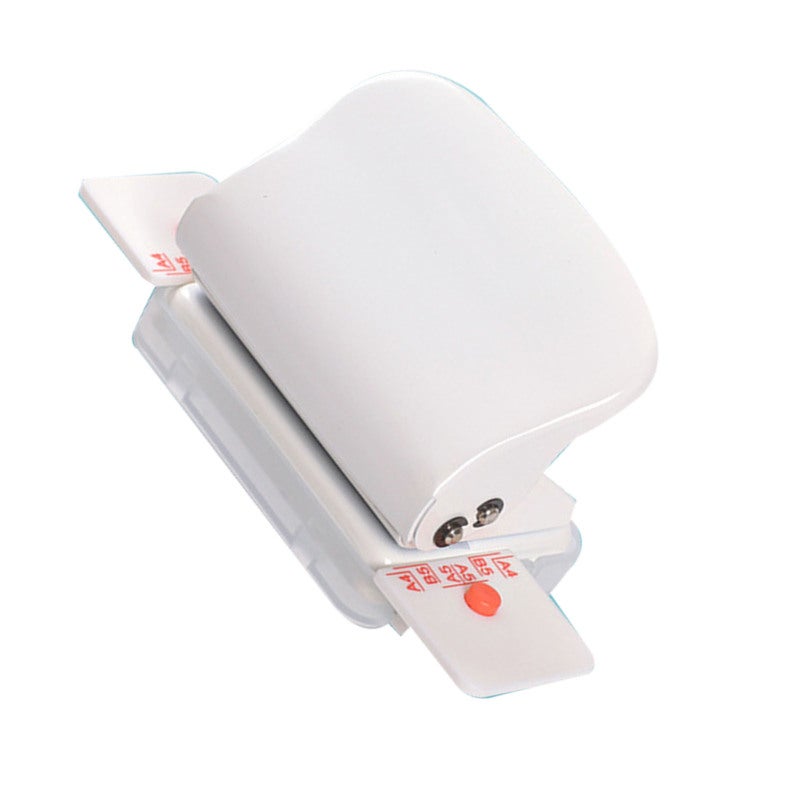 Mini Book Binding Machine White Compact Portable Manual Coil Binding Machine - Durable Material Fast Accurate Multiple Holes Punch for School Home Office DIY Crafts Projects - Image 4