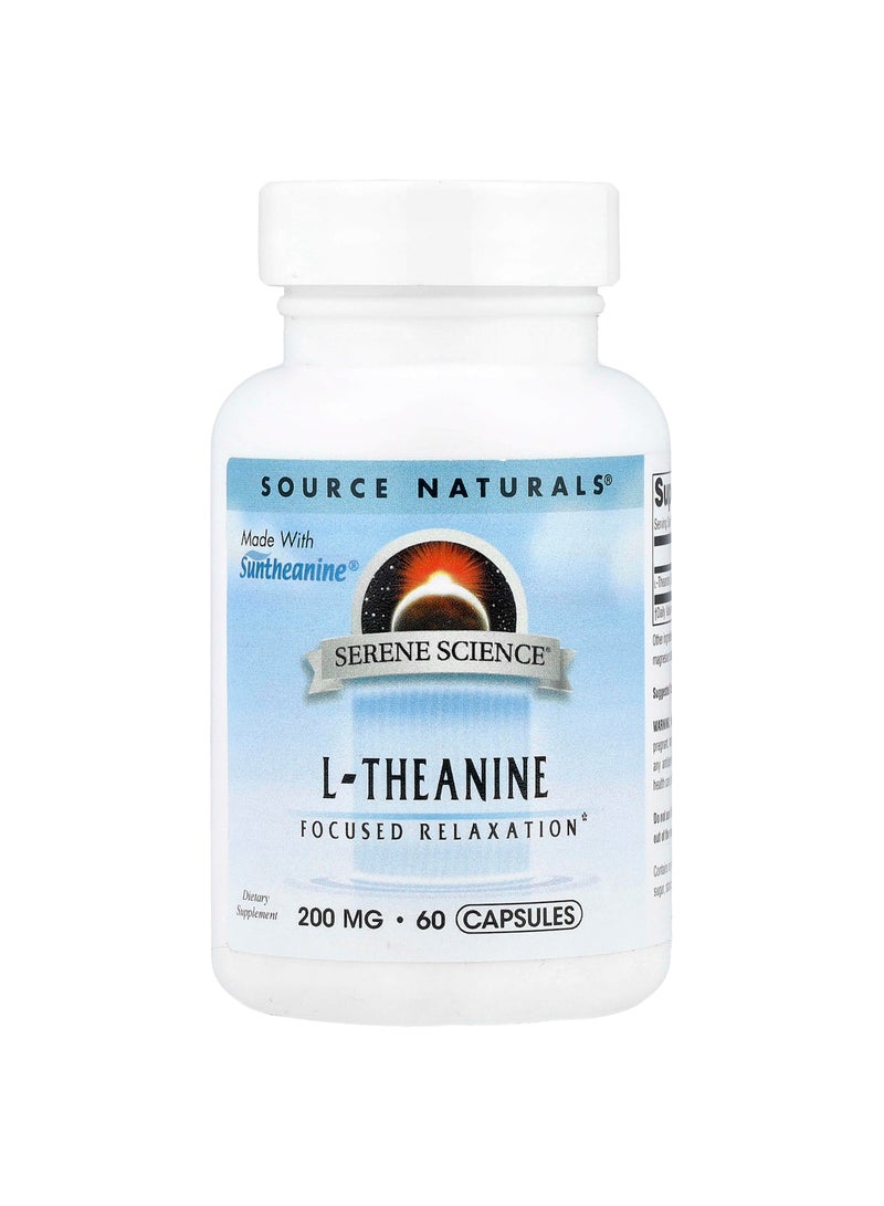 Source Naturals Serene Science®, L-Theanine, 200 mg, 60 Capsules