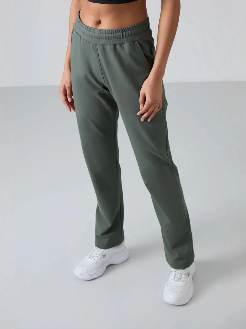 تومي لايف TOMMY Women’s Straight-Leg Fleece Sweatpants