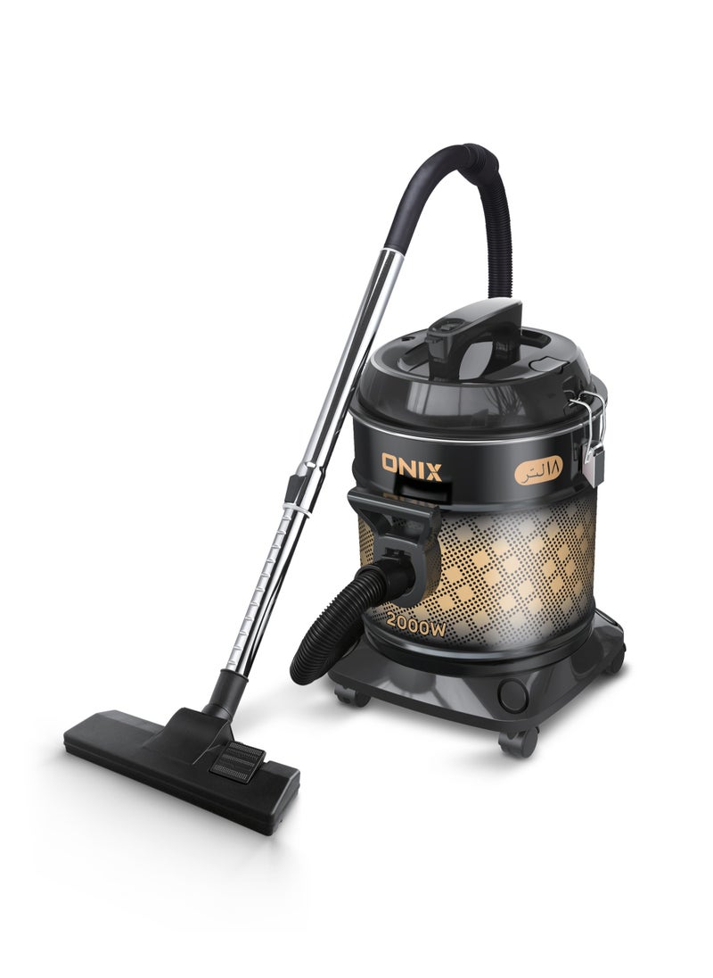 ONIX VACUUM CLEANER 18 LTR - Powerful 2000W Input, Large 18 Liter Dust Capacity, Blower Function, and Convenient Carrying Handle- Black  - Image 1