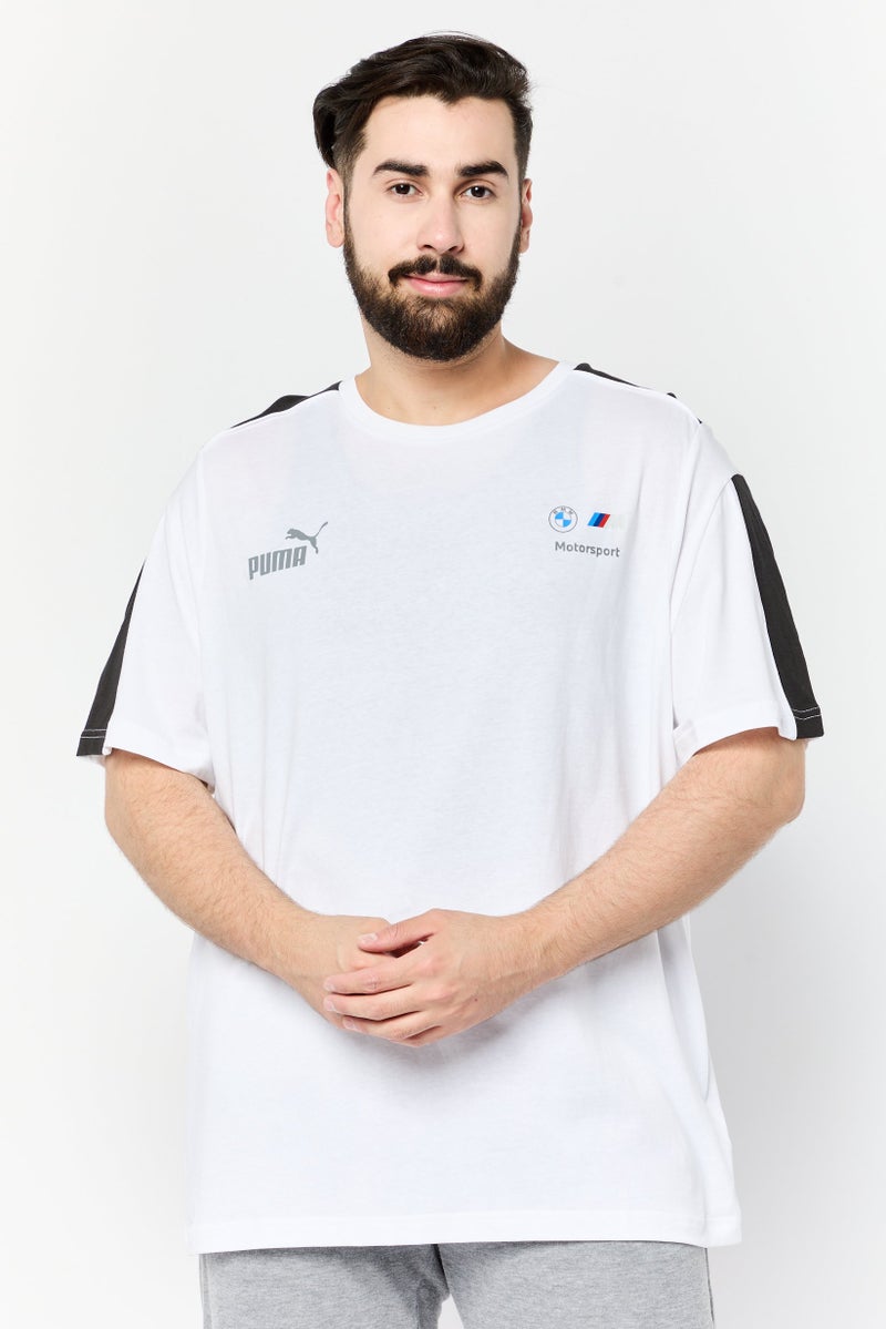 Puma x BMW Motorsport Men Sportswear Fit Short Sleeve Training T-Shirt, White - Image 1