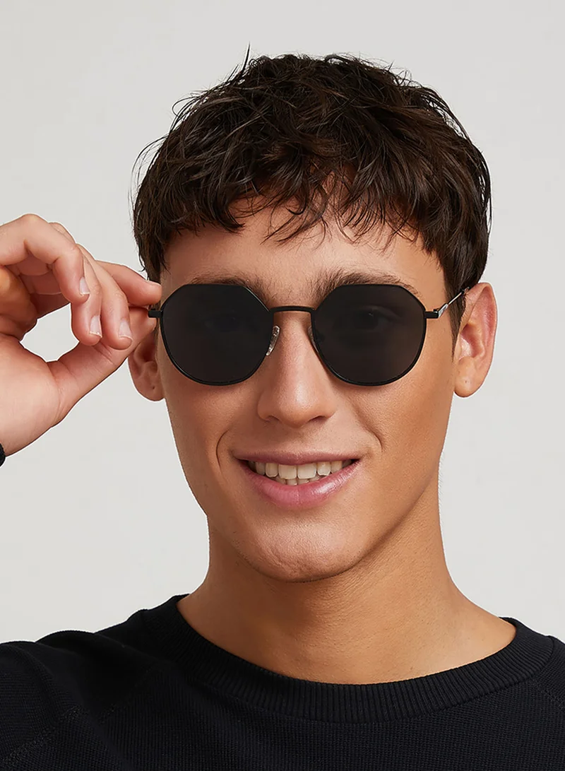 30Sundays 30Sundays Turn Up Men's Sunglasses, Black