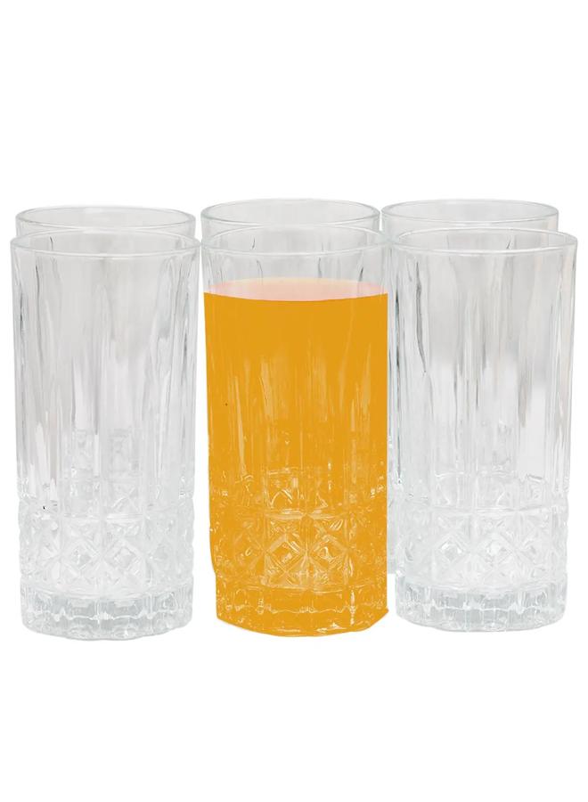 السيف  طقم أكواب زجاجية 6 قطع شفاف