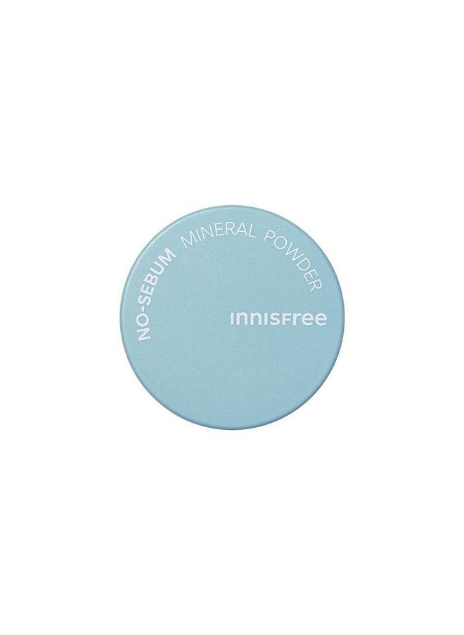 innisfree No Sebum Mineral Natural Powder 5 Grams For Oil Control For Oily Skin, Makeup Fixer & Reduces Hair Greasiness-3 In 1 Power, Korean Makeup  - Image 1