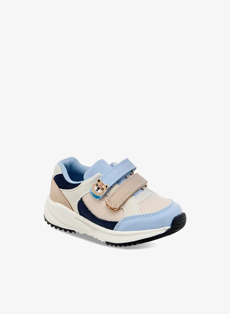 Barefeet Boys Colourblock Sneakers with Hook and Loop Closure