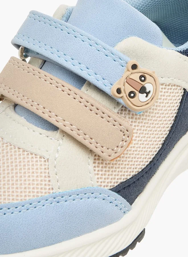 Barefeet Boys Colourblock Sneakers with Hook and Loop Closure