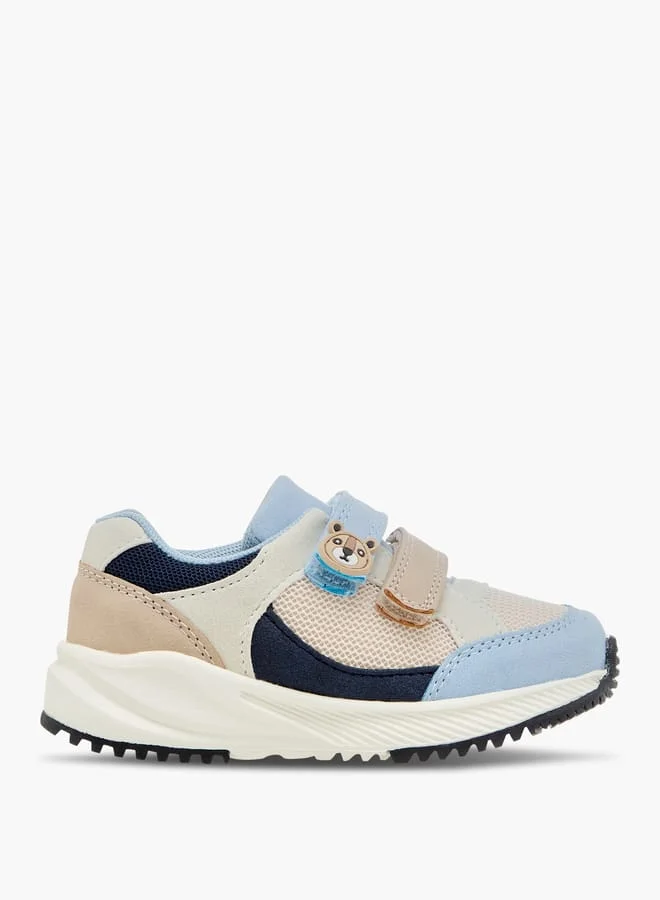 Barefeet Boys Colourblock Sneakers with Hook and Loop Closure