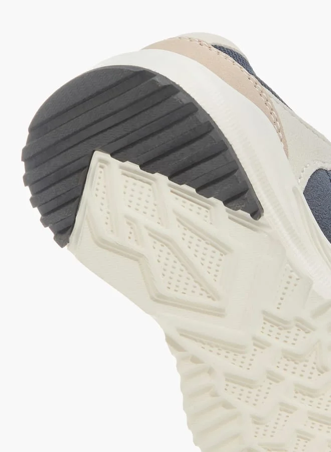 Barefeet Boys Colourblock Sneakers with Hook and Loop Closure