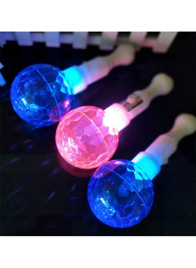 Dazzling Projection Ball Stick KTV Party Led Stick Luminous Short Stick Birthday Party Cheer Props-Color:Ball Projection Stick - Image 1