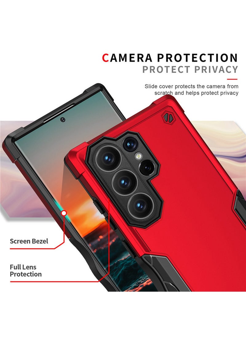 X-level Samsung Galaxy S24 Ultra Case Cover Rugged Military Support Wireless Charging Shockproof Camera Len Protection Anti-scratch Comfortable Touch Feel Hard Back Cover Phone Accessories Protector  - Image 2