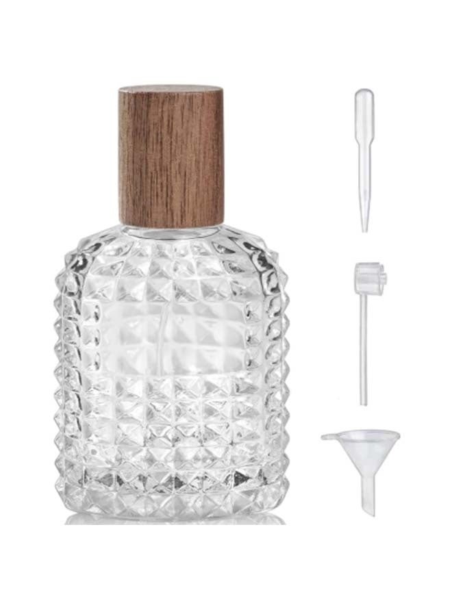 50ml/1.7 Oz Glass Spray Bottle Perfume Atomizer,Perfume Travel Refillable Spray Bottle Empty with 3 Kinds of Dispenser - Image 1