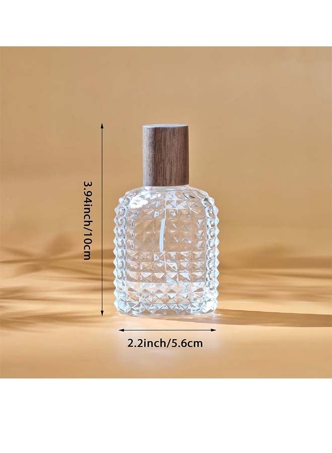 50ml/1.7 Oz Glass Spray Bottle Perfume Atomizer,Perfume Travel Refillable Spray Bottle Empty with 3 Kinds of Dispenser - Image 4