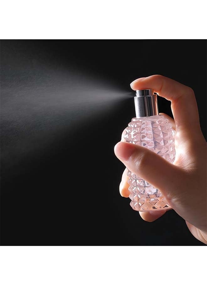 50ml/1.7 Oz Glass Spray Bottle Perfume Atomizer,Perfume Travel Refillable Spray Bottle Empty with 3 Kinds of Dispenser - Image 5