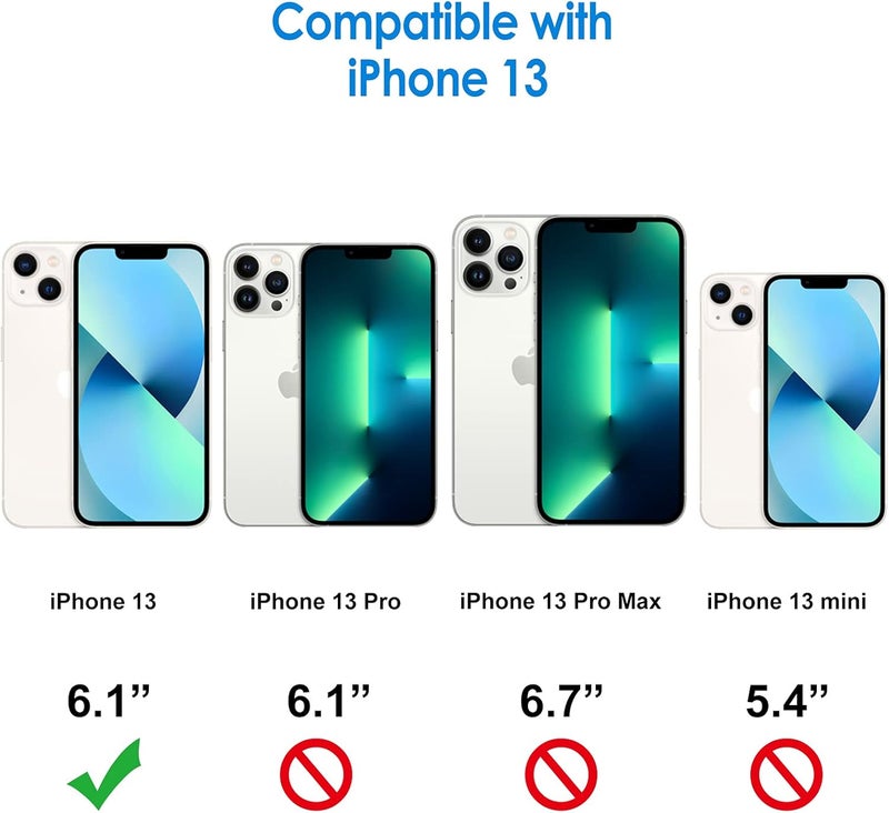 Clear for iPhone 13 - Shockproof Bumper Cover with Anti-Scratch Back - Image 2