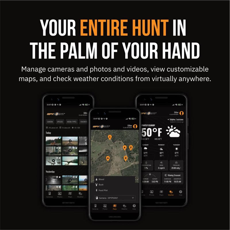 SPYPOINT Flex G-36 Twin Pack Cellular Trail Camera, 36MP Photos and 1080p Videos with Sound, GPS Enabled, Dual-Sim LTE Connectivity, 100' Flash & Detection Range, Responsive Trigger up to .3S - Image 5