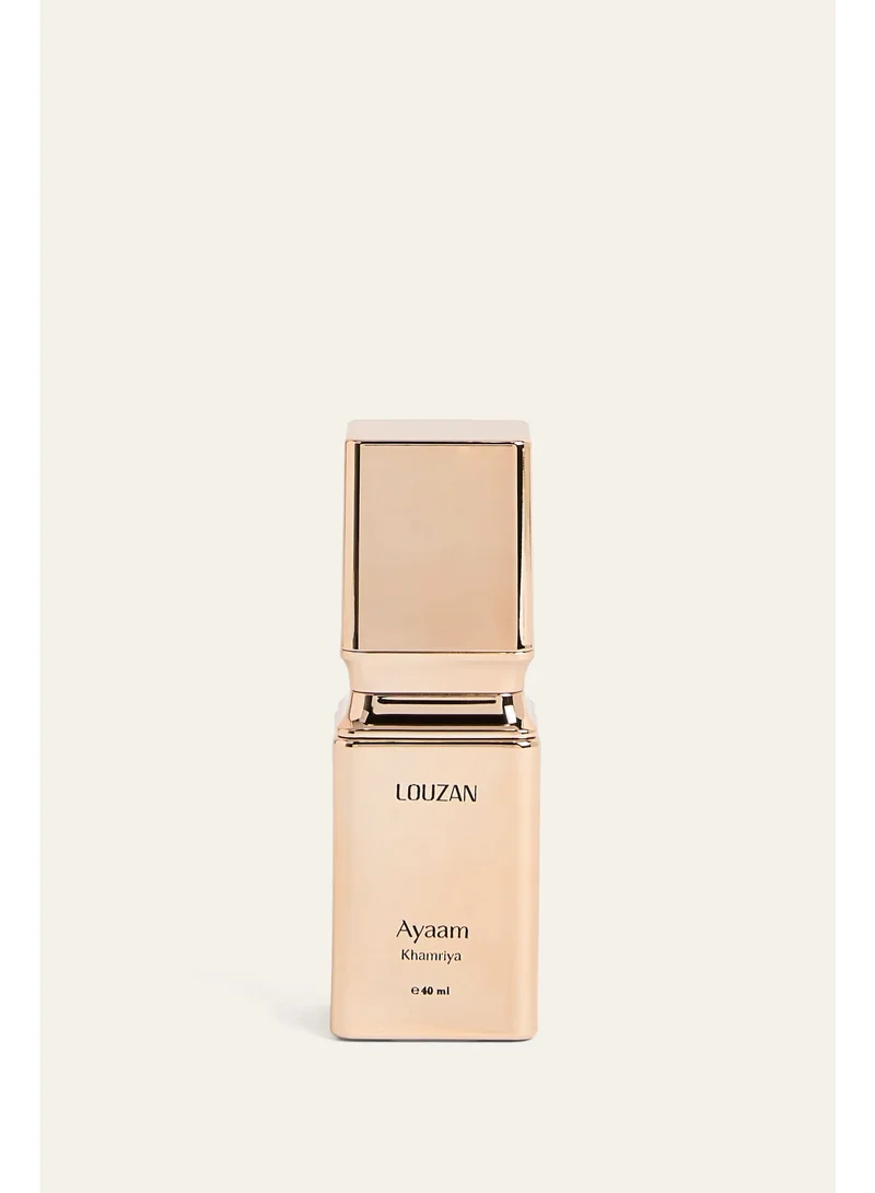 Louzan Louzan Ayaam Khamriya Eau de Parfum 40ml – Orange Blossom, Vanilla, Leather, Patchouli & Saffron for Women & Men