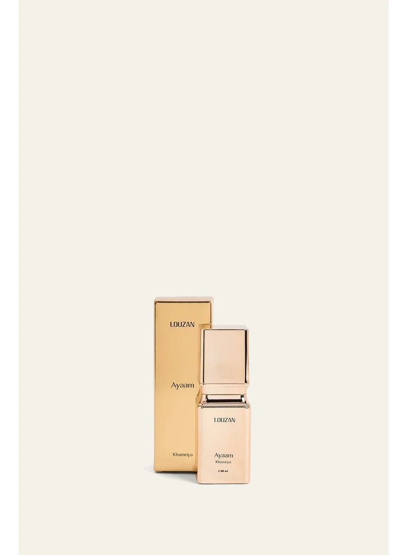 Louzan Louzan Ayaam Khamriya Eau de Parfum 40ml – Orange Blossom, Vanilla, Leather, Patchouli & Saffron for Women & Men