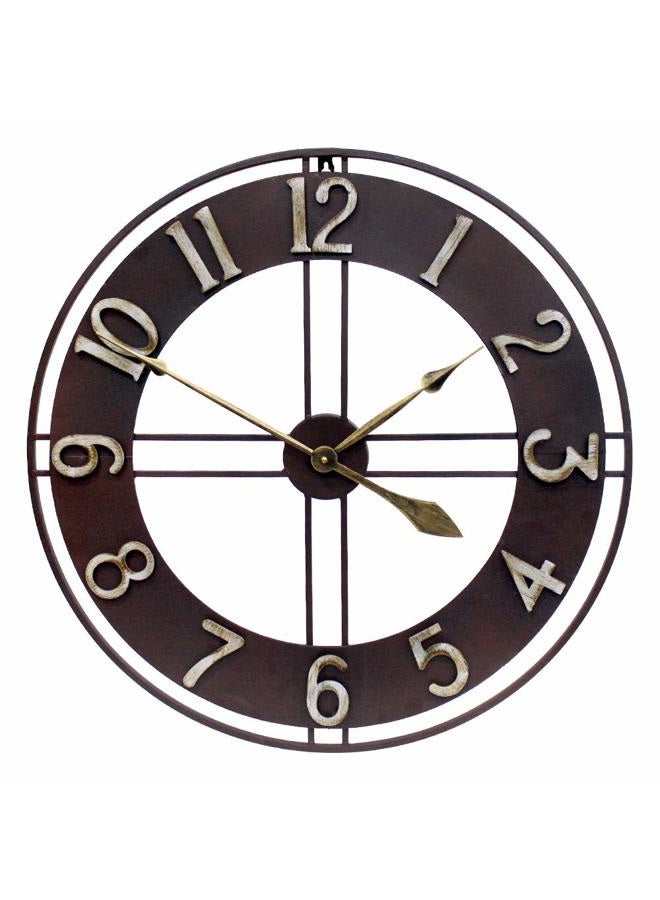 Growsun Metal Rust Large Wall Clock 30 inch - Image 1